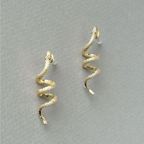 snake earrings A778 - Picture 2 of 4